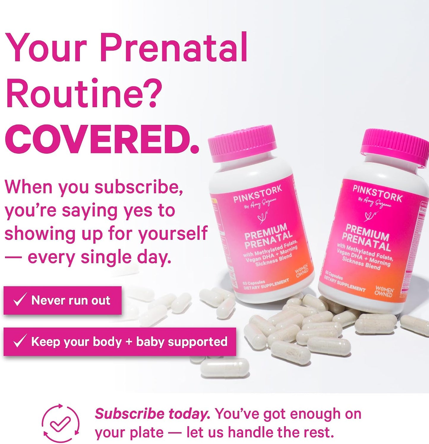 Pink Stork Premium Prenatal Vitamins for Women, 60 Capsules - görsel 4