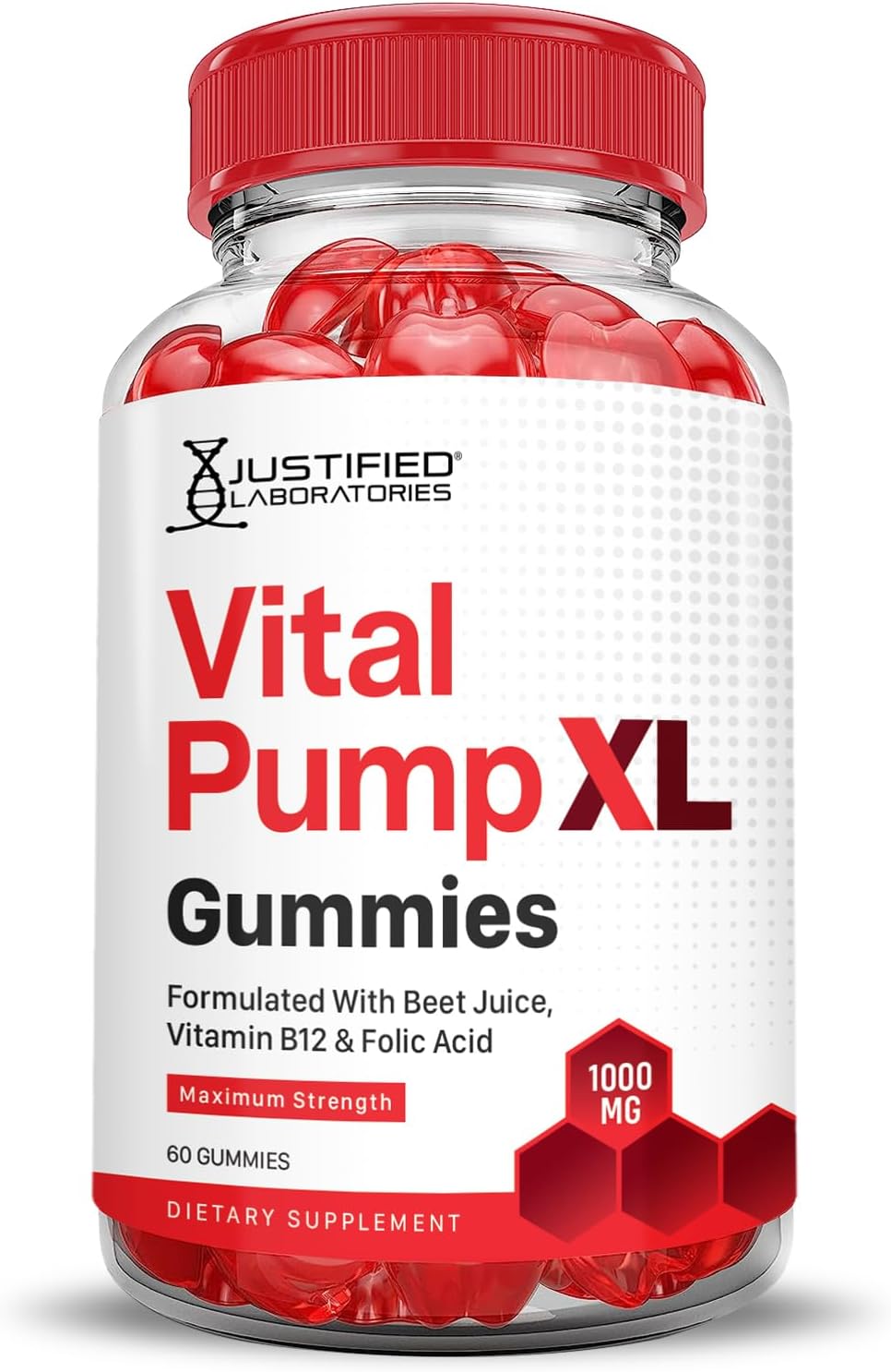 Justified Laboratories Vital Pump XL Performance Gummies (3 Pack, 180 Count) – Image 4
