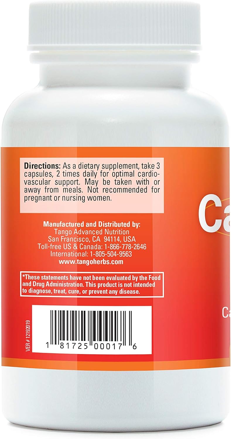 CardioPhase Natural Heart Support Supplement for Healthy Circulation and Cardiovascular Performance (180 Vegetarian Capsules) - görsel 2