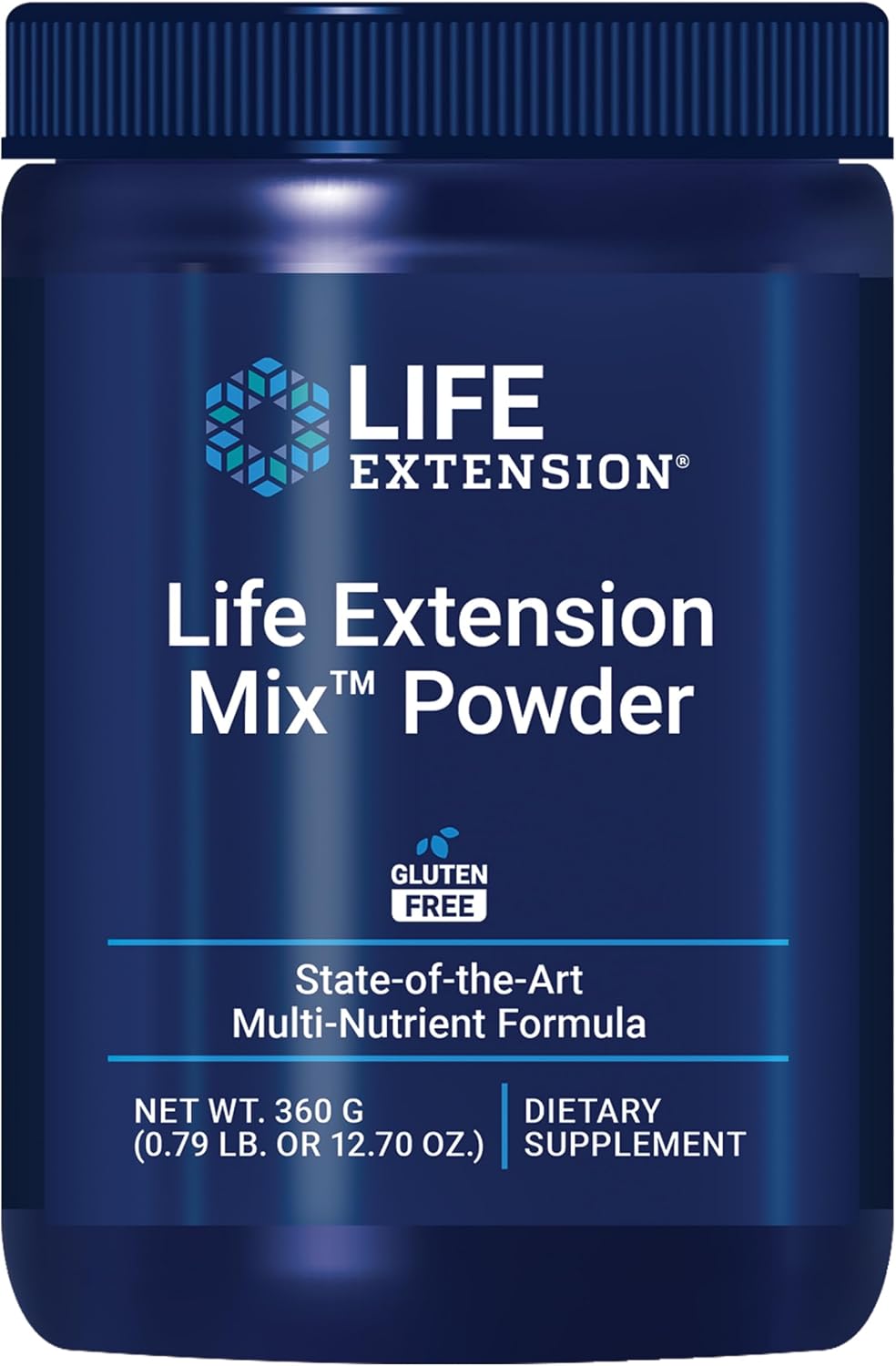 Life Extension Mix Powder, High Potency Advanced Vitamin Mineral Fruit & Vegetable Formula, Vitamin B, C, D, E, Magnesium, for Whole body Health, Healthy Ageing, Gluten free, 12.70 oz - görsel 1
