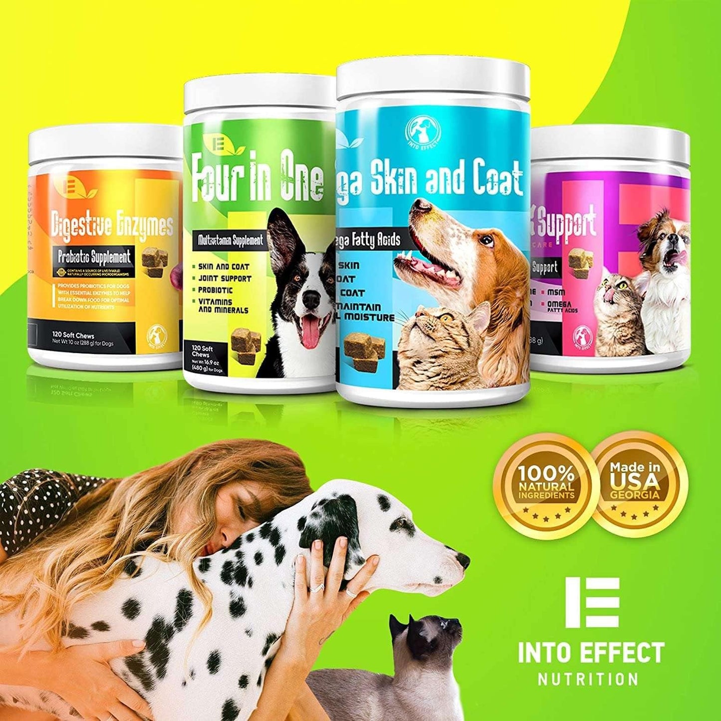 IE 4-in-1 Dog Multivitamins with Joint Support, Immune Health, Skin & Heart Health – 90 Soft Chews - görsel 7