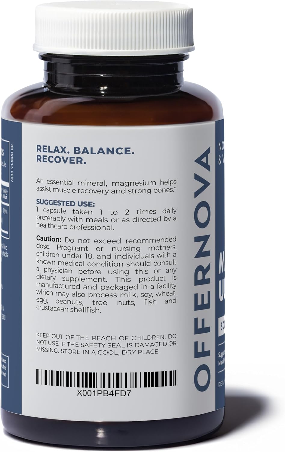 Offernova Magnesium Ultra - High Absorption 500mg Vegan Magnesium Supplement with Citrate & Oxide - görsel 6