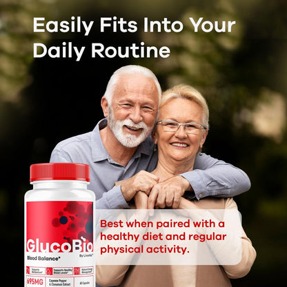 (5 Pack) GlucoBio Capsules - Official Gluco Bio Advanced Formula Support Pills - Maximum Strength, Natural Gluco Bio – Image 6