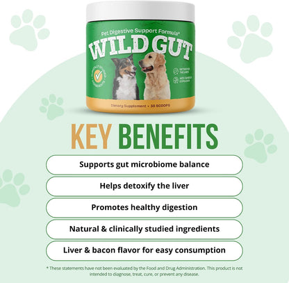 Wild Gut - Natural Probiotic Supplement for Dogs | Supports Digestive Health & Gut Microbiome | 8 Probiotic Strains | 3 – Image 5