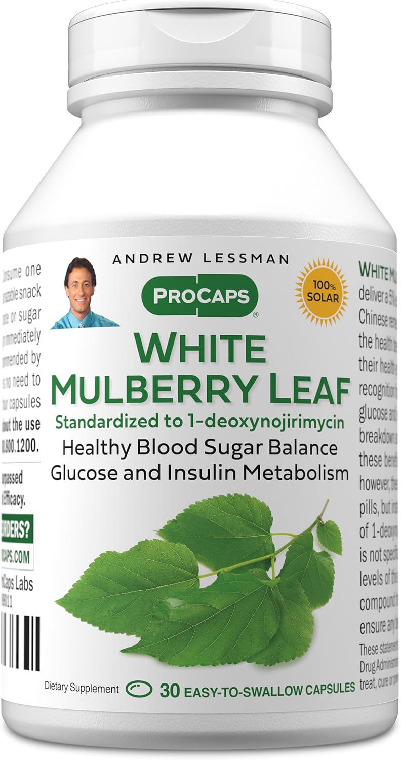 ANDREW LESSMAN White Mulberry Leaf 60 Softgels - High Potency Standardised Extract - görsel 10