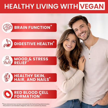 Vegan Vitamin B12 with B Complex 20 mg - Extra Strength for Men and Women's - Raspberry Liquid Drops | Made in Australia – Image 5