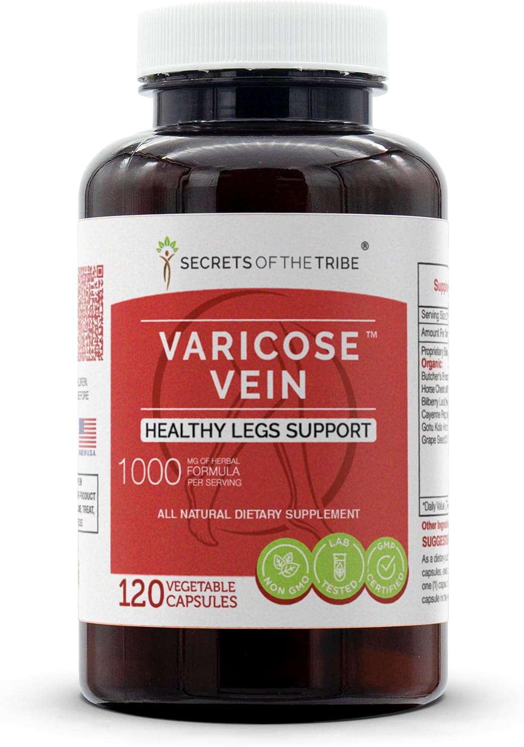 Secrets of the Tribe Varicose Vein Support Herbal Supplement (60 Capsules) - görsel 6