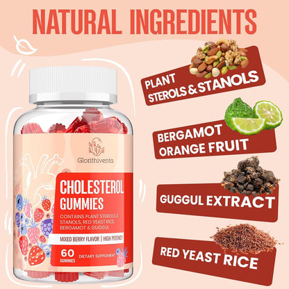 Cholesterol Support Gummy Complex with Plant – Bergamot Orange Extract: Derived from the fruit of the bergamot – Image 3
