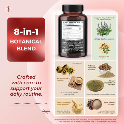 Ultra Turkesterone - Ajuga Turkestanica Standardised 20% with Maca Root, Tribulus Terrestris