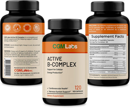 Vitamin B Complex - Active B1, B2, B3, B6, – Vitamin B12 – Supports nerve health and red blood cell formation. The – Image 6