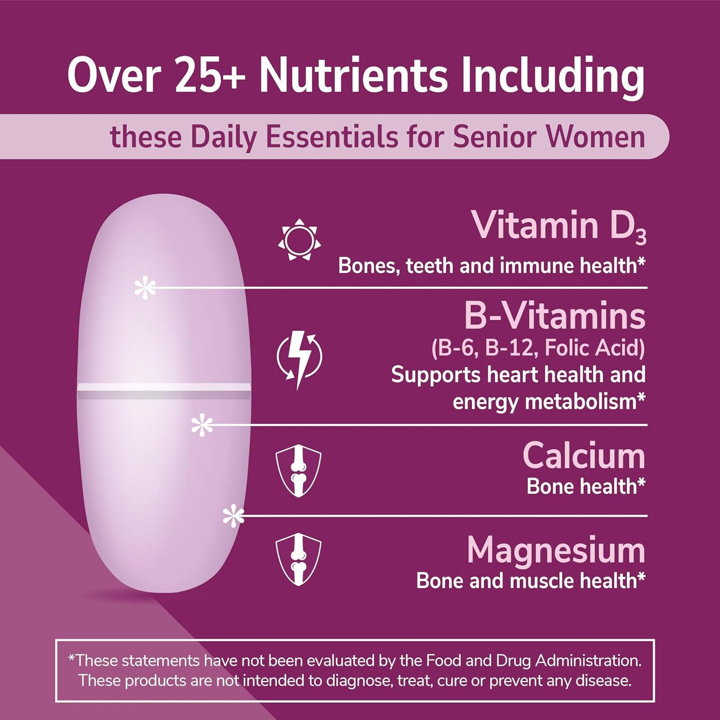 21st Century Sentry Senior Women 50 Plus Multivitamin, 100 Tablets - görsel 3