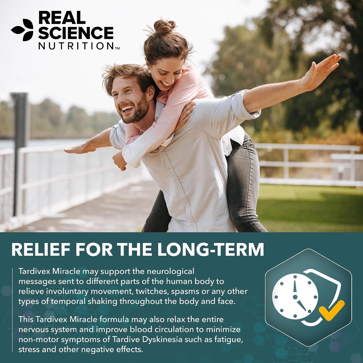 Real Science Tardivex All Natural Nerve Support Supplement for Neurological Balance - Includes Vinitrox, GABA & Essential Vitamins for Controlled Movement & Coordination - Made in USA, 60 Caps - görsel 6
