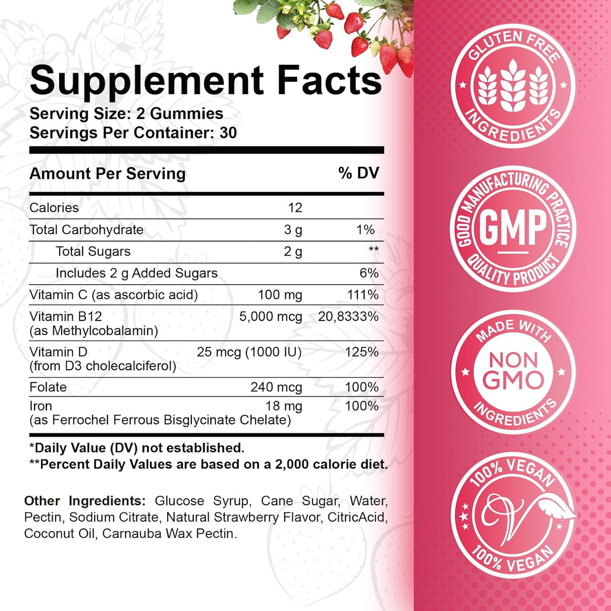 ReviNutra Vitamin B12 Complex Gummies - 5000 – Boosts Immune Function: Vitamins C and D3 are well-known for – Image 2