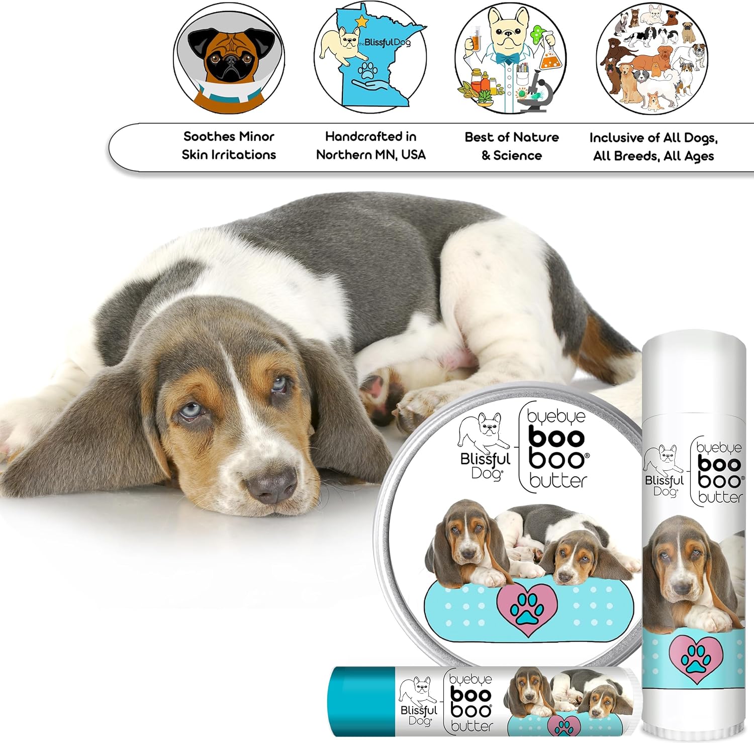 The Blissful Dog Basset Hound Booboo Butter - 30 g Tin - görsel 6