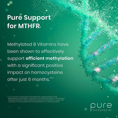 Pure Therapro Rx Methylated B Complex – Niacin (as niacinamide): Supports energy metabolism and skin health – Image 6
