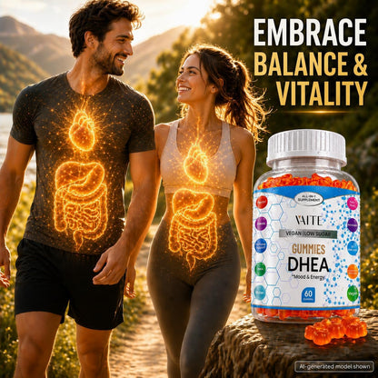 VAITE DHEA 50mg Gummies for Men and Women's – Hormone Balance: DHEA supports the body's natural hormone – Image 6