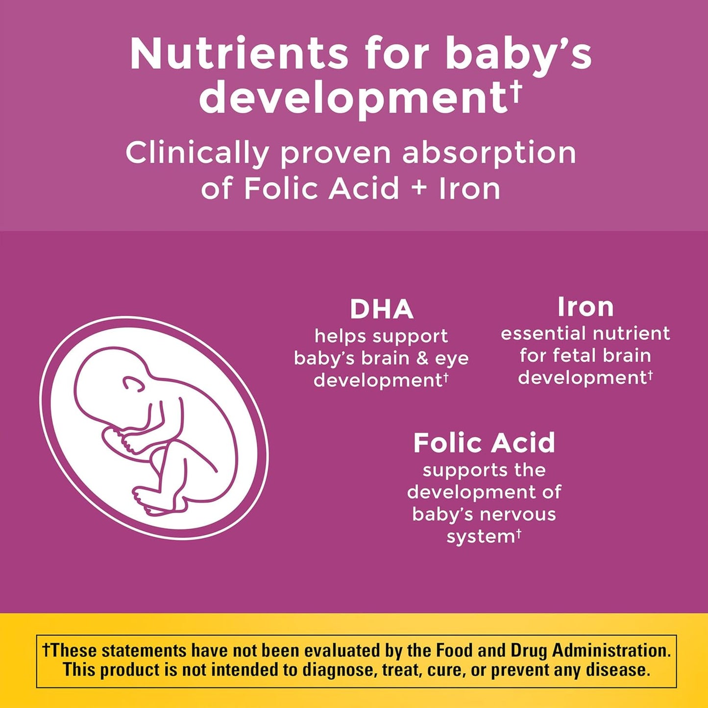Nature Made Prenatal Vitamin + DHA Softgels, 90 Count - görsel 2