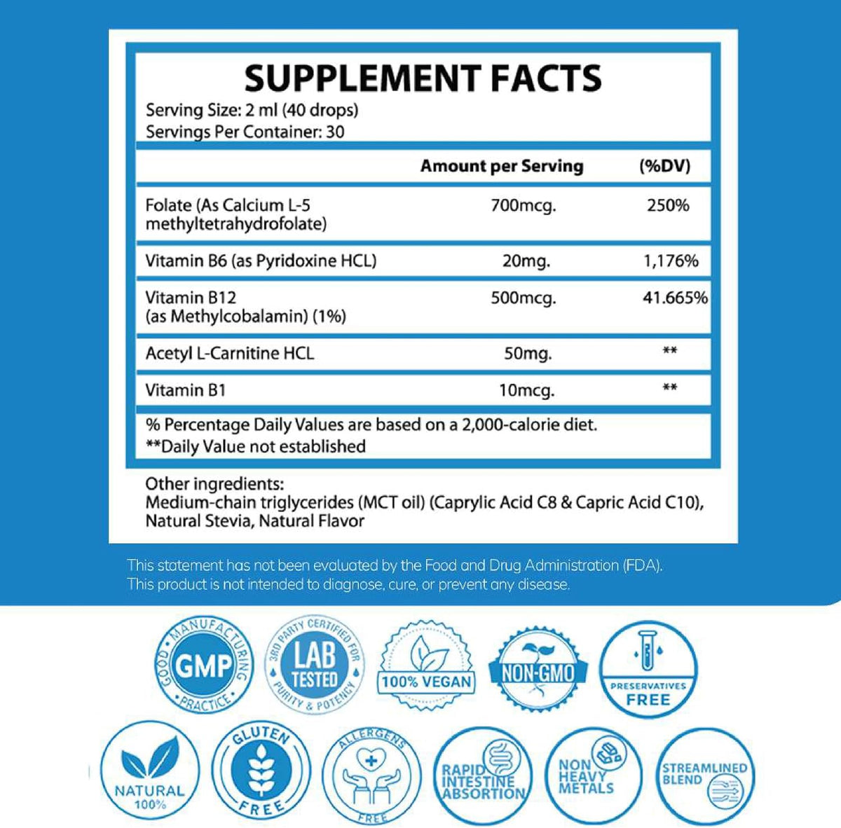1Q Focus Liquid Brain Supplement for Kids | – Acetyl L-Carnitine: A naturally occurring amino acid that helps – Image 6