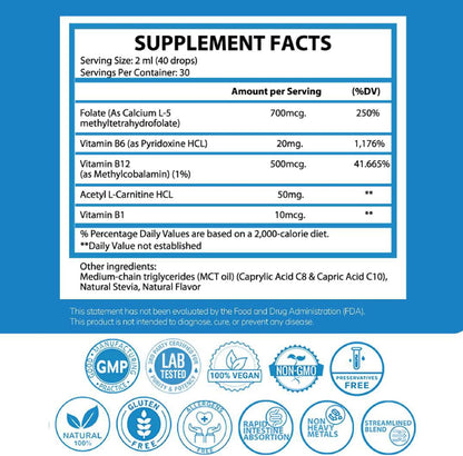 1Q Focus Liquid Brain Supplement for Kids | – Acetyl L-Carnitine: A naturally occurring amino acid that helps – Image 6