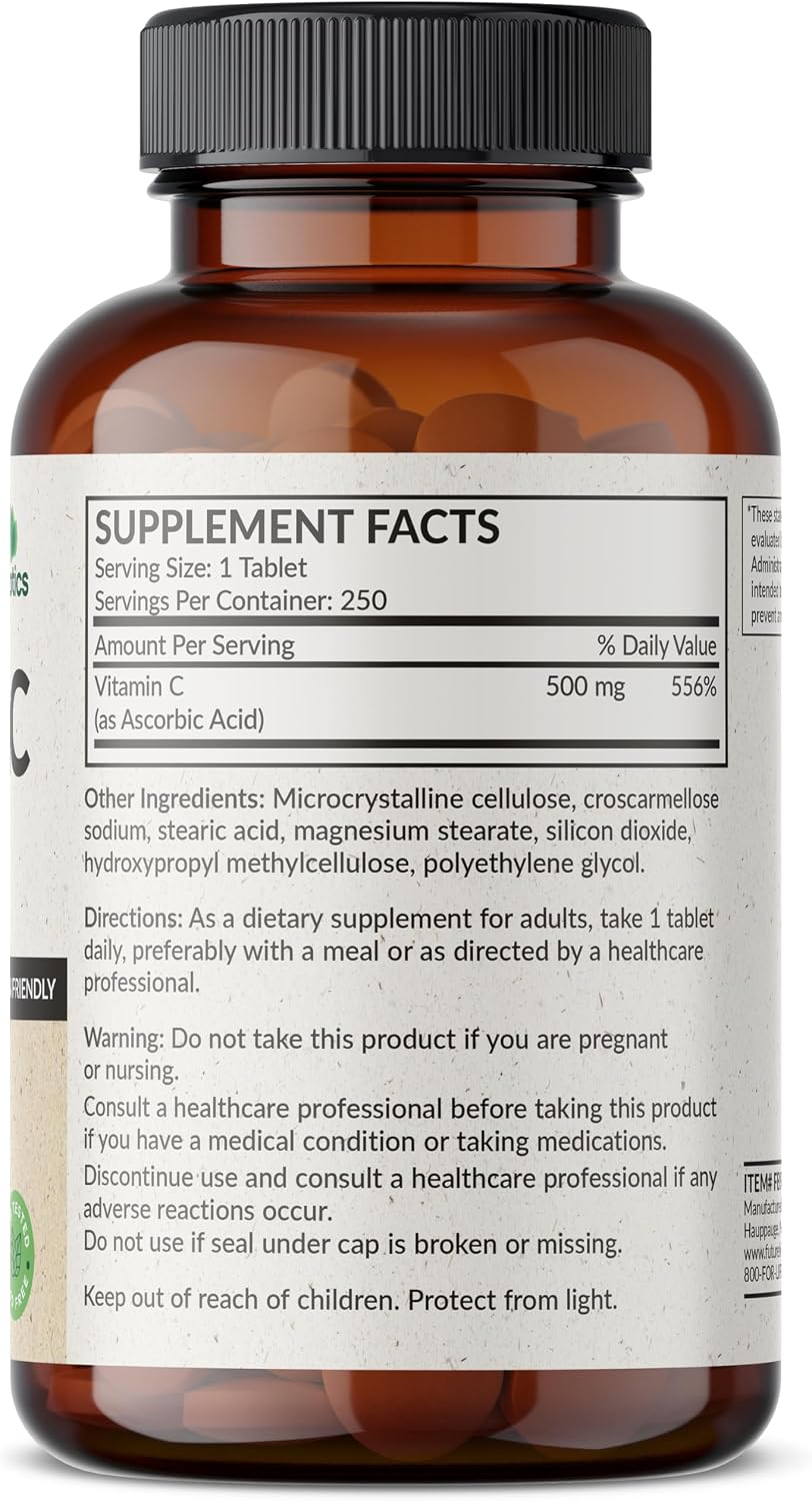 Futurebiotics Vitamin C 500mg Non-GM, 250 Tablets - görsel 2
