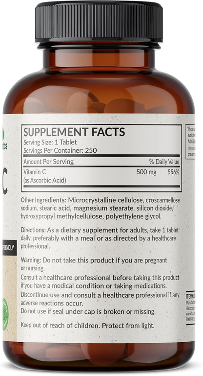 Futurebiotics Vitamin C 500mg Non-GM, 250 Tablets