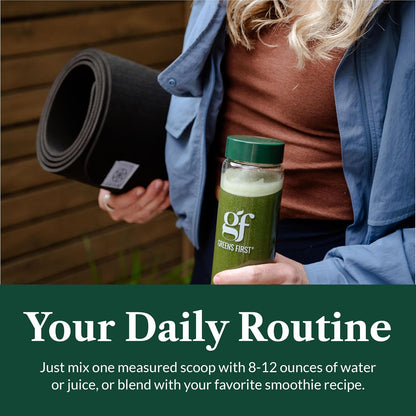 Greens First Gift Set – Organic Greens Powder Mint & Limited Edition Glass Carafe (30 Serves)