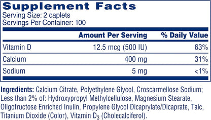 Citracal Petites with Vitamin D3 Tablets 200 Count - Pack of 3