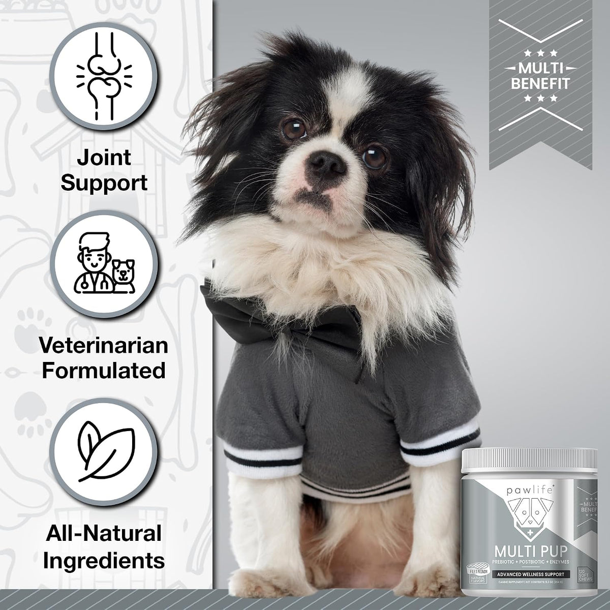 All Natural Multivitamin Soft Chews for Dogs 240ct – Image 3