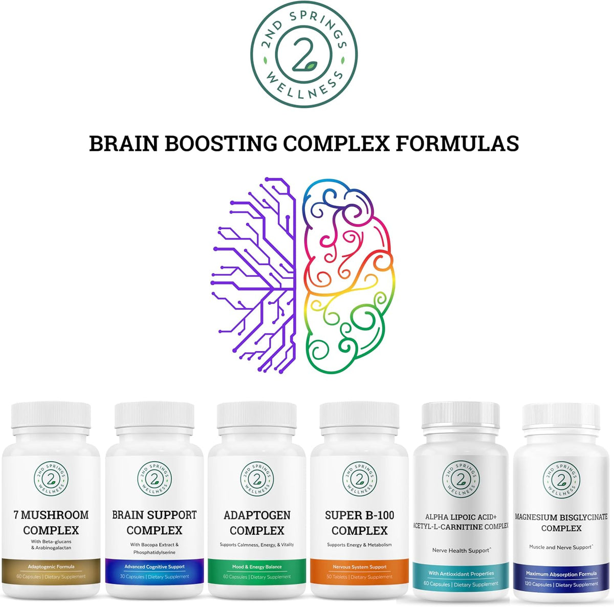 2nd Springs Super B-100 Complex - High – Vitamin B9 (Folate) – important for red blood cell formation and cell – Image 7