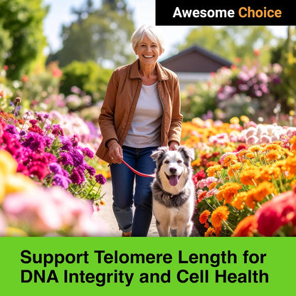 Genesis Telomere Length Supplement – Telos95® Astragalus Extract with CoQ10, D3, K2, ALA & Grape Seed | 30 Vegan Capsules – Image 3