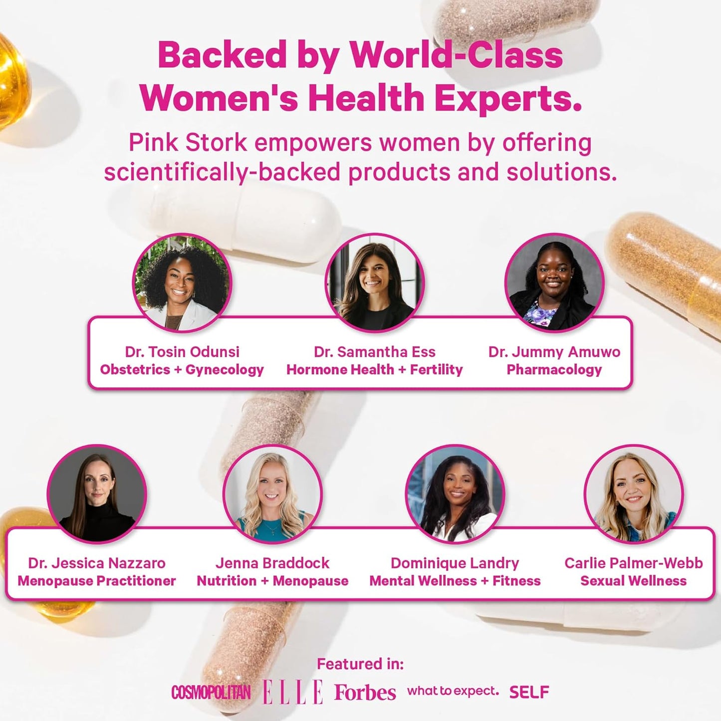 Pink Stork Fertility Supplement for Women's - 60 Capsules | Preconception Support with Inositol, Ashwagandha & Vitex - görsel 7