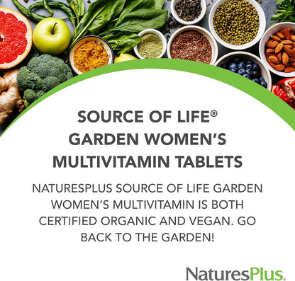 NaturesPlus Source of Life Garden Women's Multivitamin - 90 Tablets