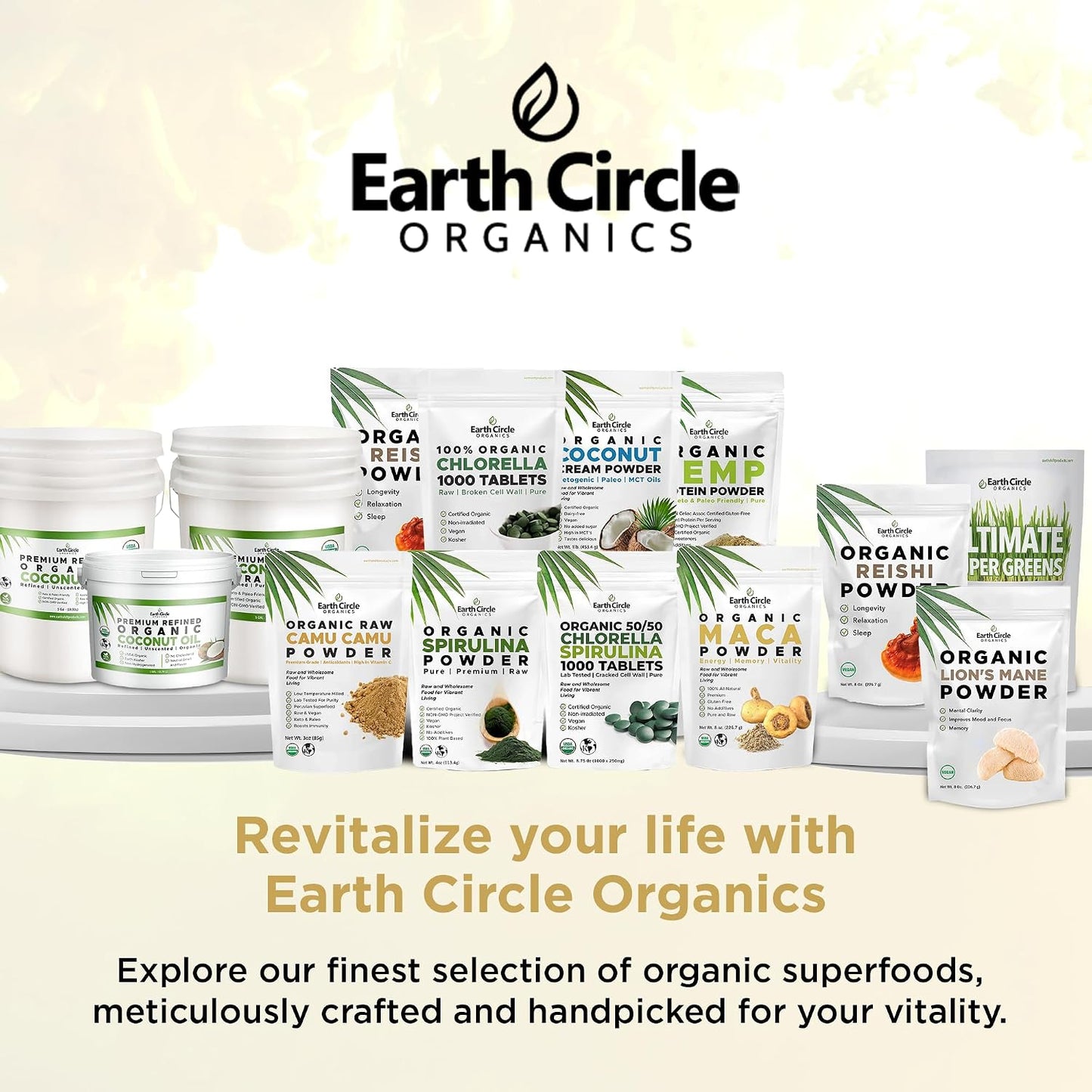 Earth Circle Organics Camu Camu Powder – Organic Raw Berry Powder with Natural Vitamin C & Antioxidants – Vegan, Kosher, Non-GM Superfood – 85g (Pack of 3) - görsel 8
