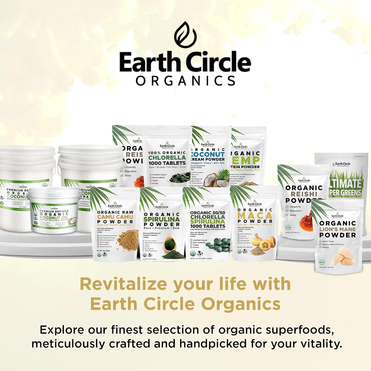 Earth Circle Organics Camu Camu Powder – Organic Raw Berry Powder with Natural Vitamin C & Antioxidants – Vegan, Kosher, Non-GM Superfood – 85g (Pack of 3) - görsel 8