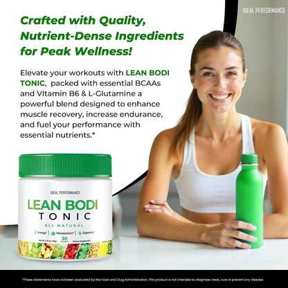 Lean Bodi Tonic Powder Official Formula - Maximum Strength with Vitamin B6 and BCAA (2 Pack)