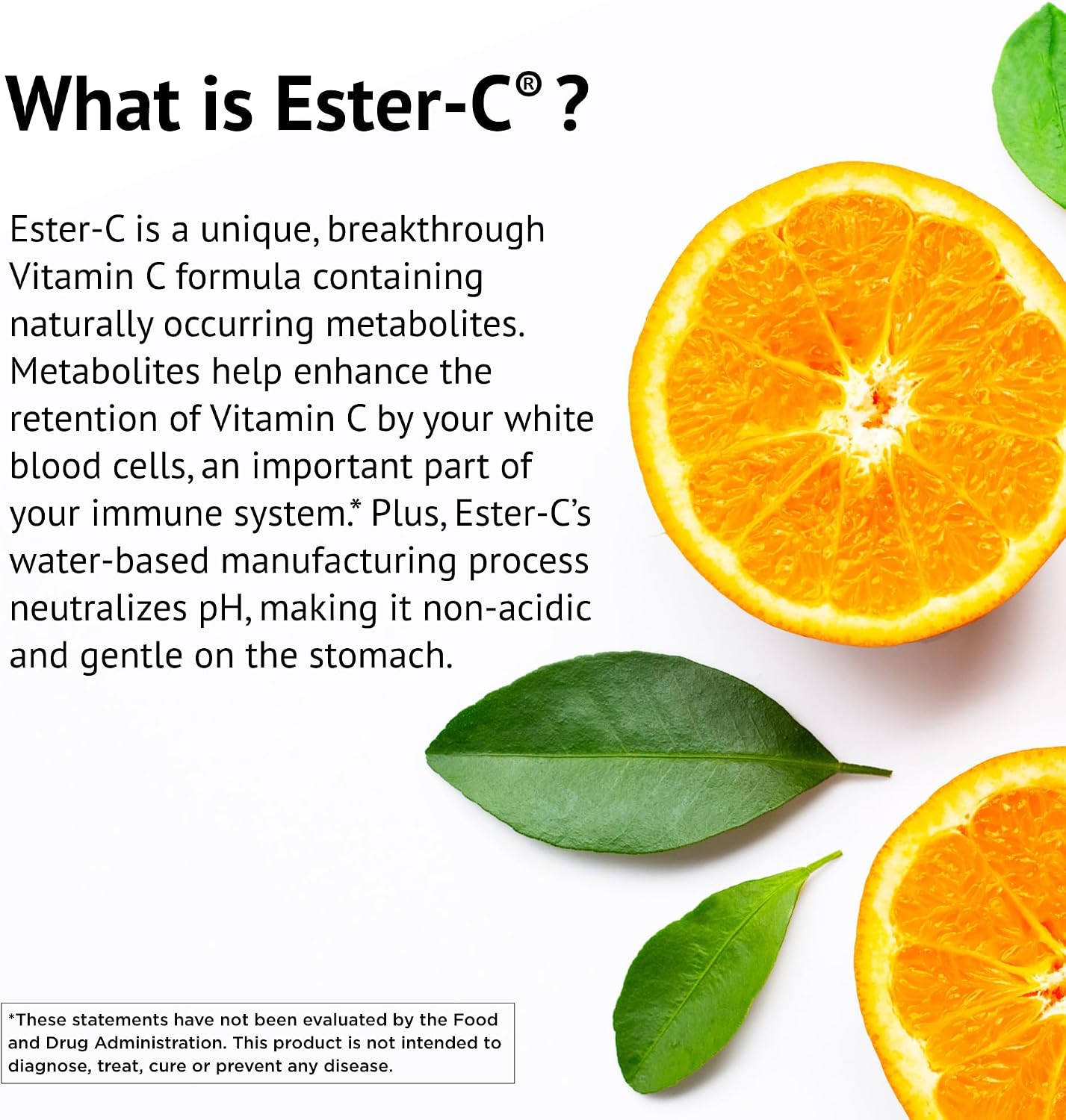 American Health Ester-C 500 mg with Citrus Bioflavonoids - 120 Vegetarian Capsules - 24-Hour Immune Support - Non-GM, Vegan, Gluten free - 60 Servings - görsel 3