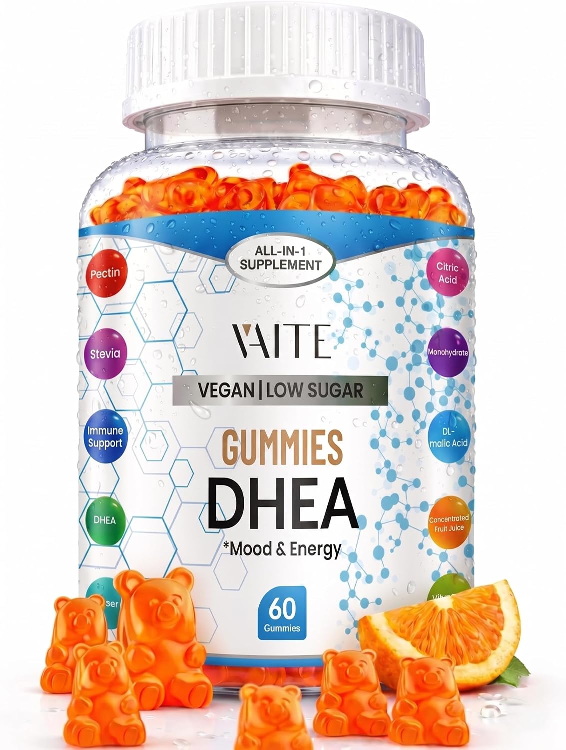 VAITE DHEA 50mg Gummies for Men and Women's – Women's in Perimenopause or Menopause: DHEA may help ease symptoms – Image 1
