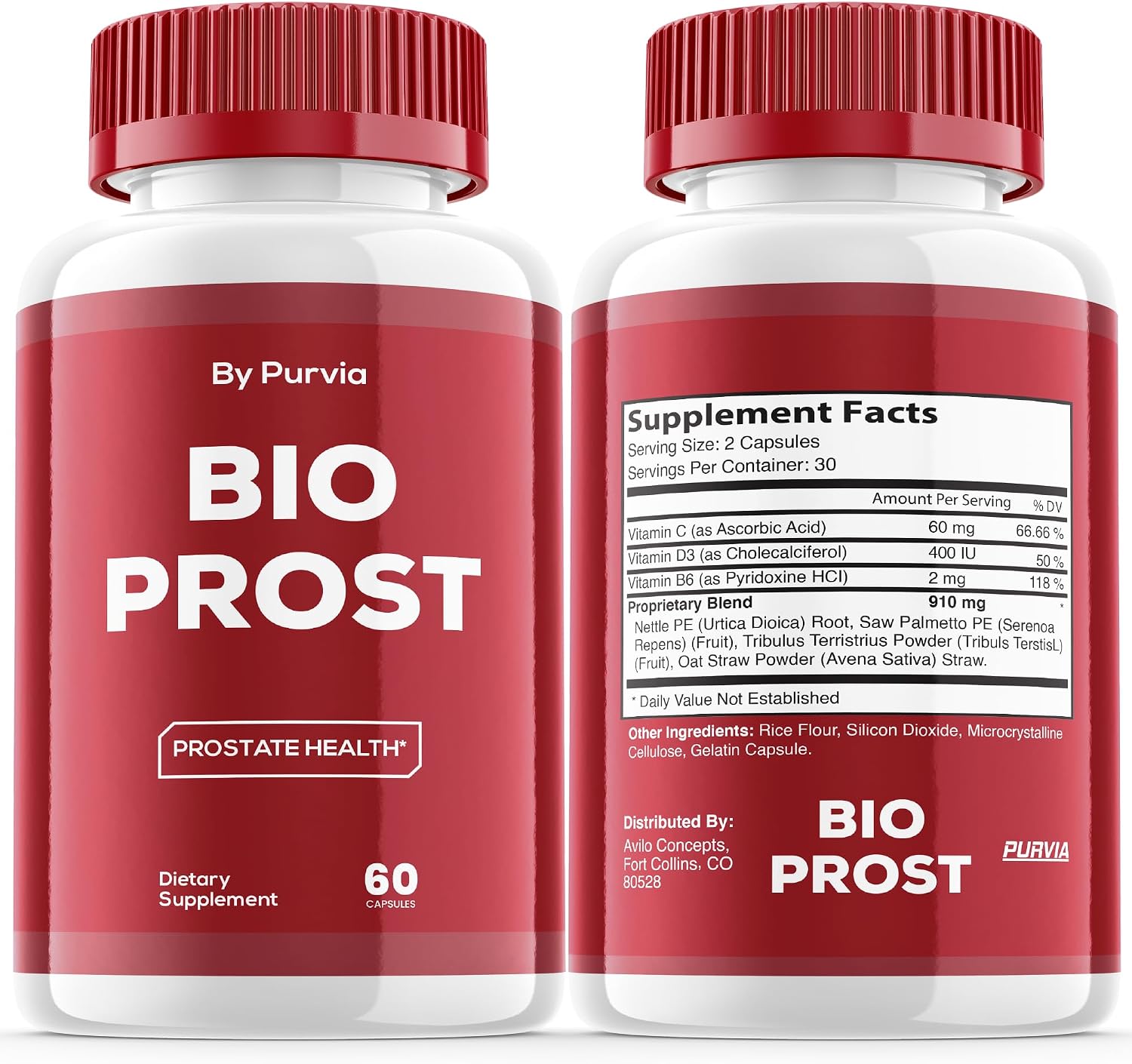 (2 Pack) Bio Prost - Advanced Formula Maximum Strength Supplement, 120 Capsules - görsel 3