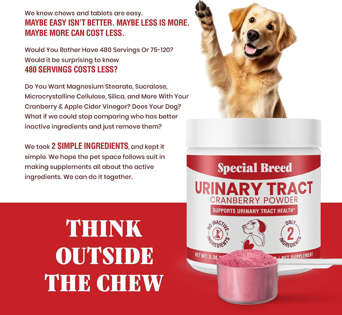 UTI & Urinary Tract Treatment for Dogs – – Easy to use – The flavour-neutral powder mixes seamlessly into any – Image 4