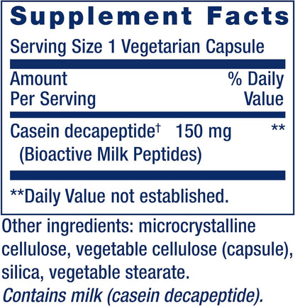 Life Extension Bioactive Milk Peptides - Sleep, Mood and Relaxation Support (30 Capsules)