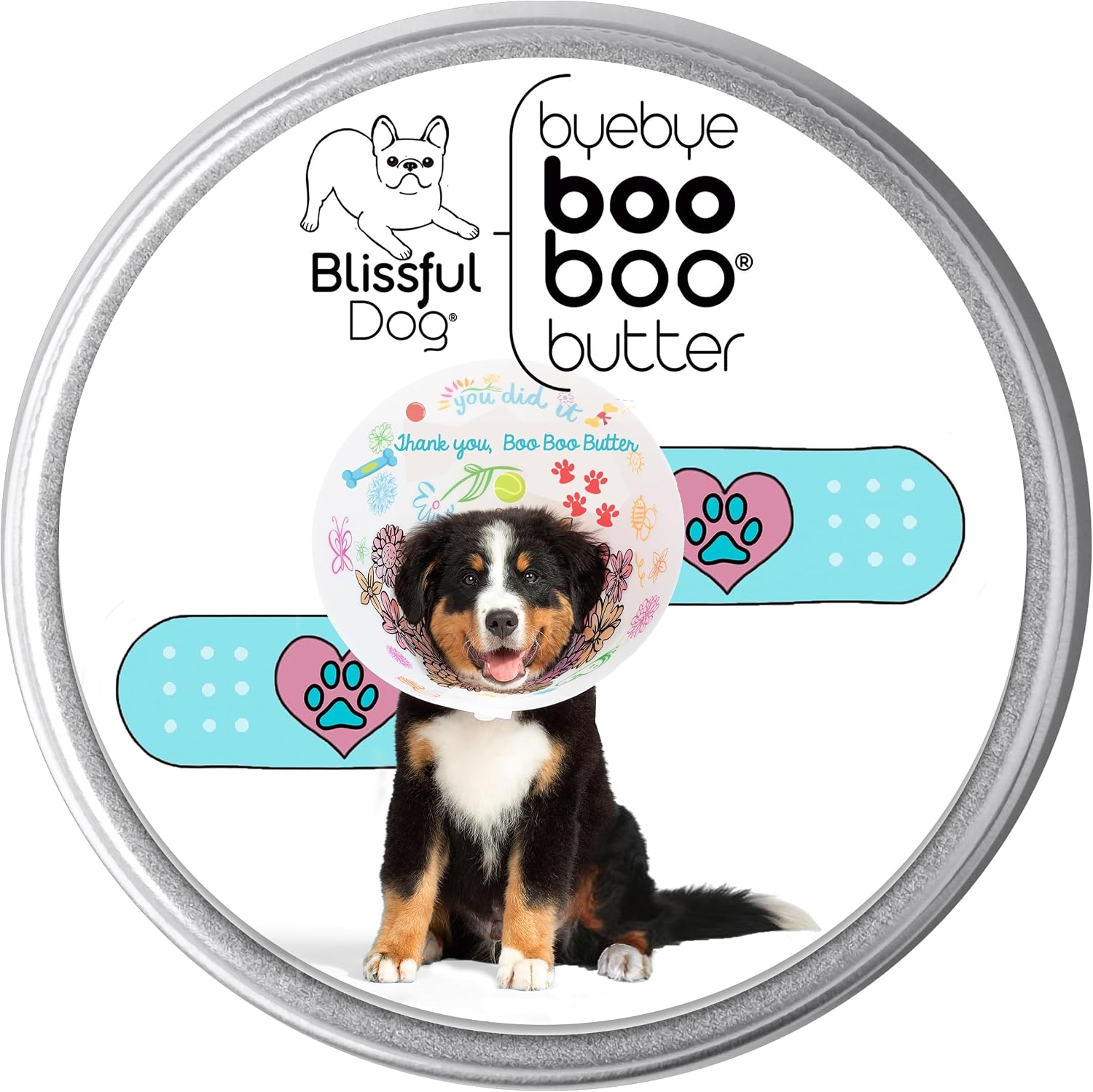 The Blissful Dog 1 oz Tin Bernese Mountain Dog Booboo Butter - görsel 1