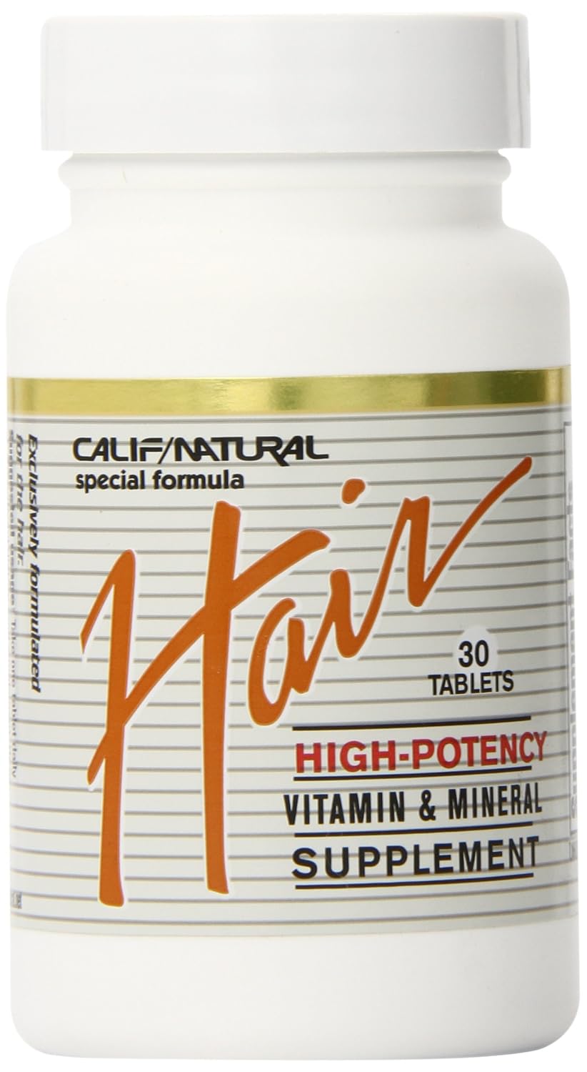 Califor Nia Natural Hair Vitamin & Mineral, 30 Tablets - görsel 1