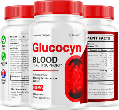 Glucocyn - Glycogen Support Supplement (3-Pack, 90 Capsules) – Image 7