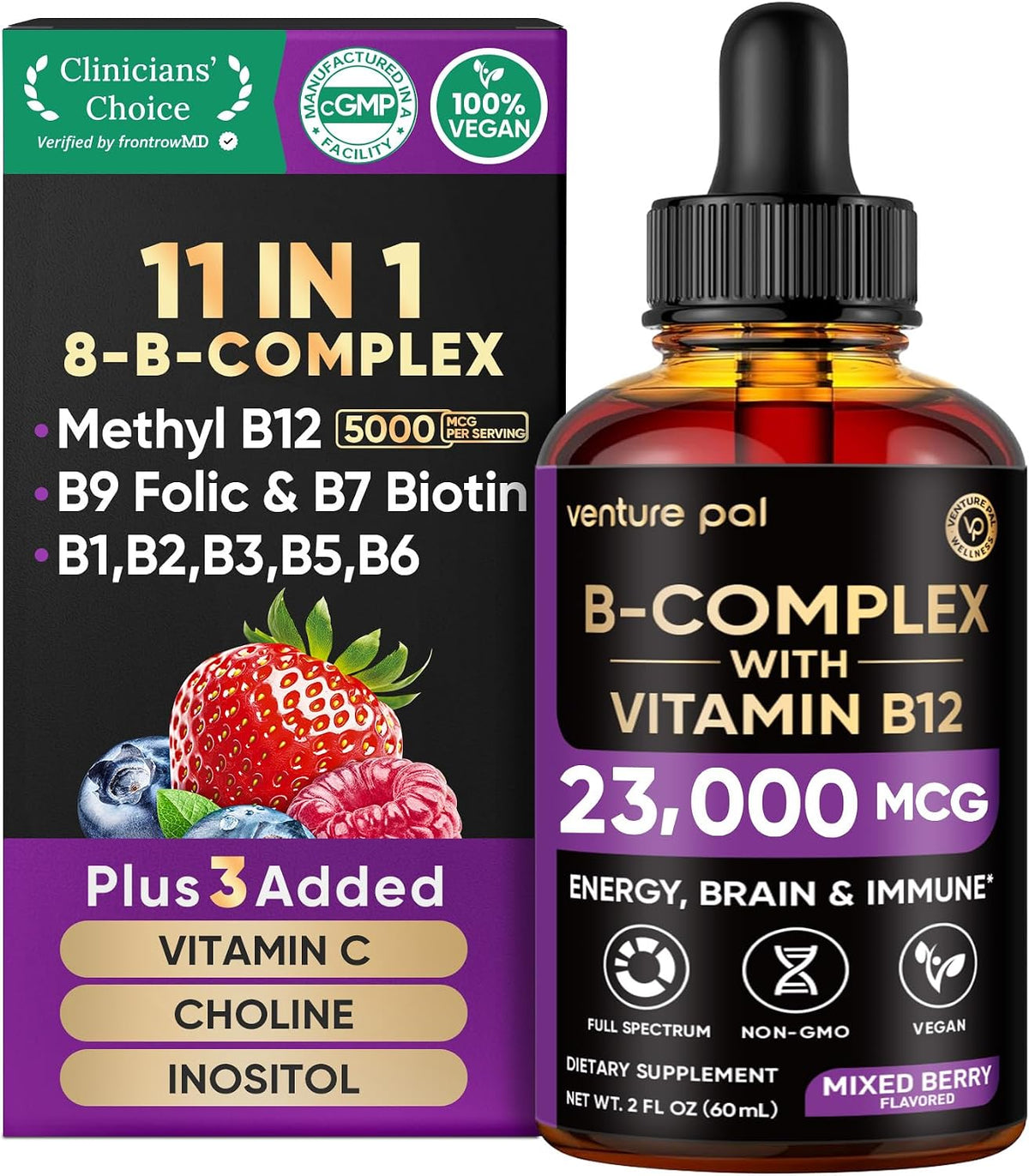 Venture Pal Vitamin B Complex Liquid Drops – – Choline – supports brain development and liver function. – Image 10