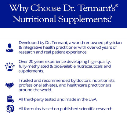 Dr Tennant's Restore Vanilla Shake: 50+ Methylated Vitamins & Minerals with 23g Vegan Protein, 14-Day Supply