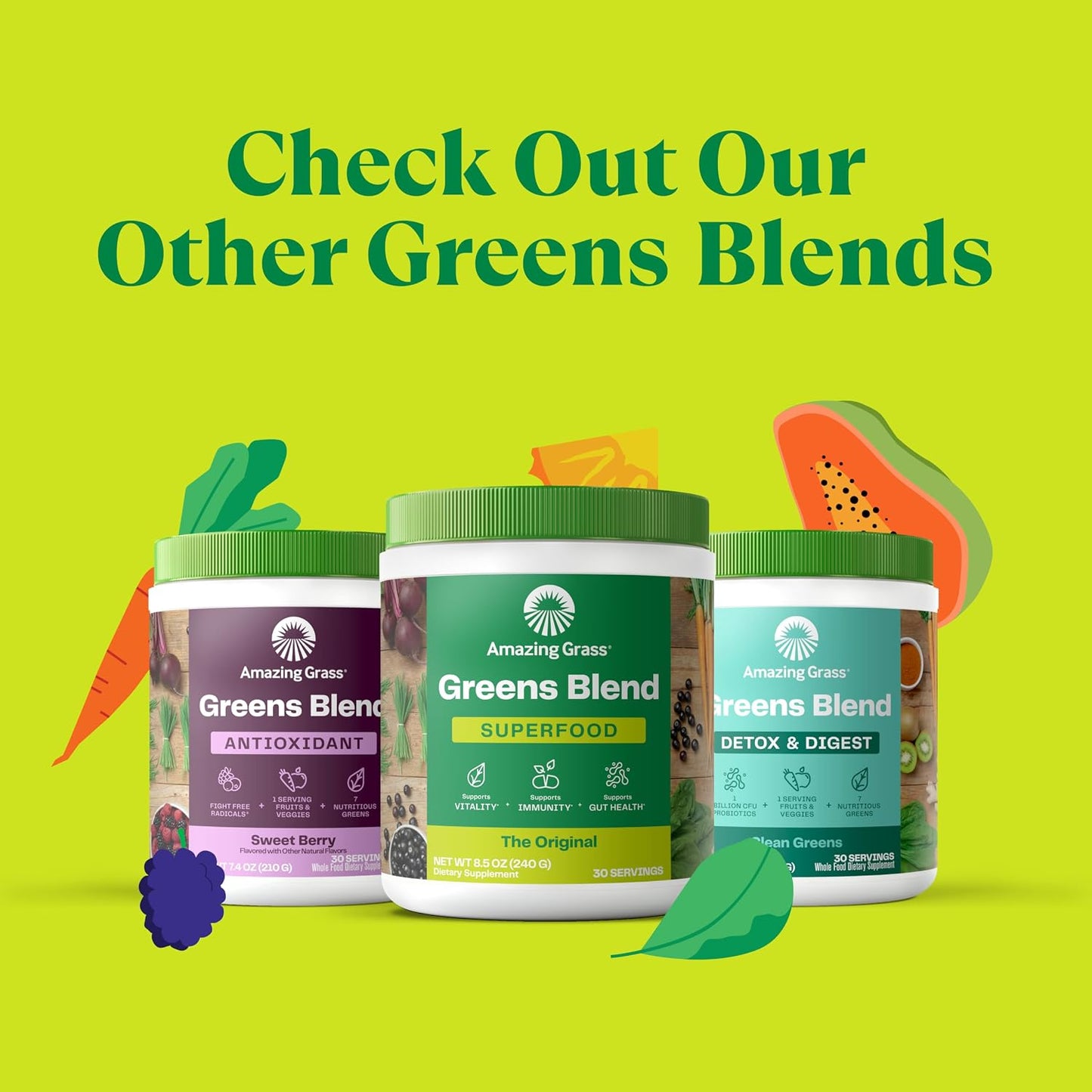 Amazing Grass Kidz Superfood: Vegan Protein & Probiotics for Kids, Extreme Chocolate, 15 Servings - görsel 7