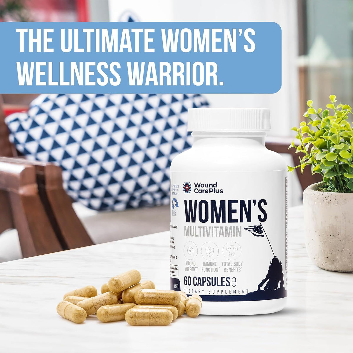Wound Care Plus Women's's Multivitamin - – Vitamin D3: Promotes calcium absorption and bone health. – Image 4