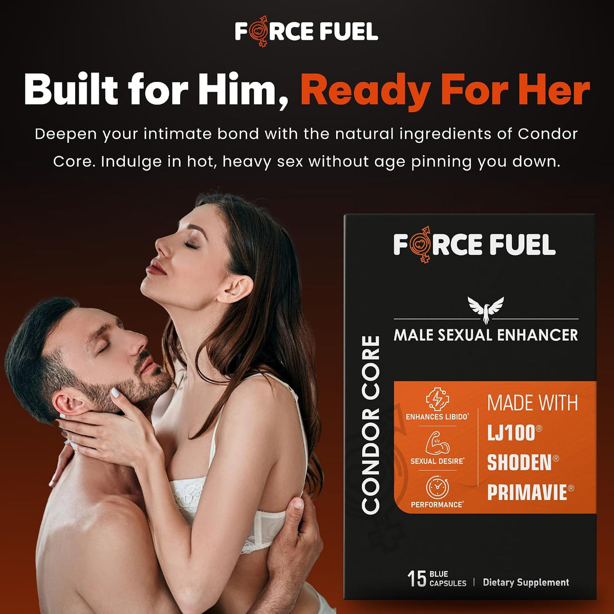 Condor Core – Male Enhancement Capsules – – Deeper Connection – By reducing stress and supporting hormonal – Image 7
