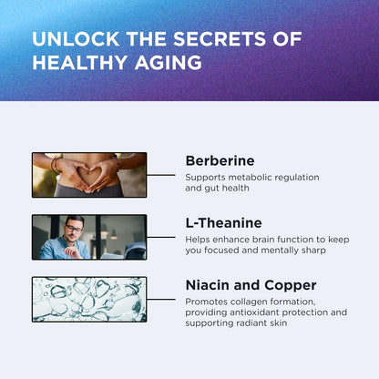 DR. EMIL NUTRITION NAD+ Boost - Nicotinamide Riboside with Berberine & L-Theanine - 30-Day Supply