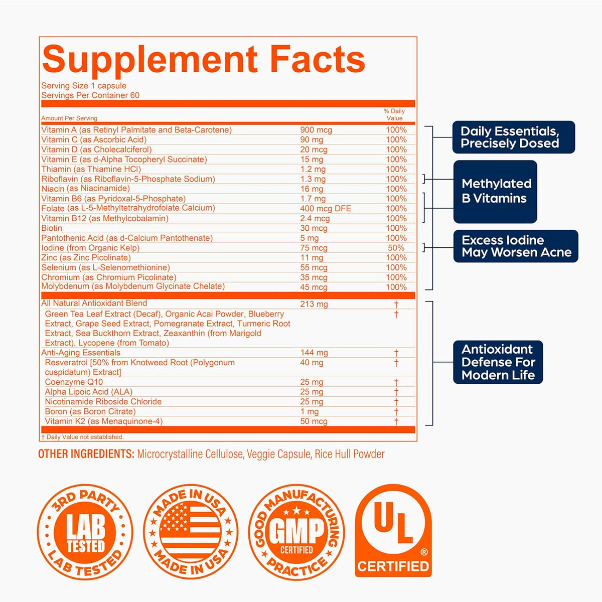 PS Longevity Supplements – Methylated – NAD+ Precursor : Nicotinamide riboside (NR) helps boost NAD+ levels, a – Image 8